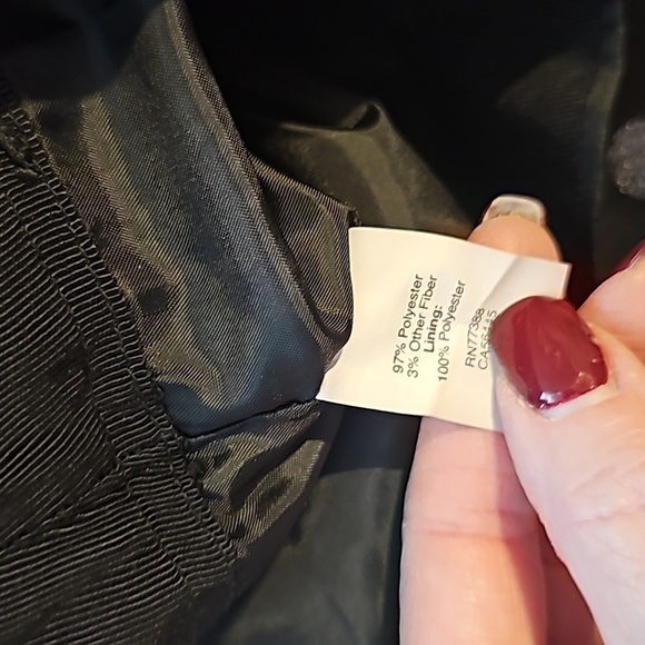 J. CREW SZ 4 black silver polka dot holiday skirt with pockets WSK15 - Picture 6 of 7